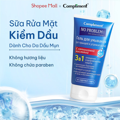 Sữa Rửa Mặt Cho Da Dầu Mụn Compliment - Sạch Nhờn, Giảm Sưng Đỏ, Ngừa Mụn, Phục Hồi 200ml