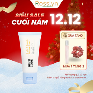  Kem dưỡng trắng da GlowCode với Niacinamide và chiết xuất dâu tằm giúp da sáng mịn và giảm thâm 30gr Rosslyn 