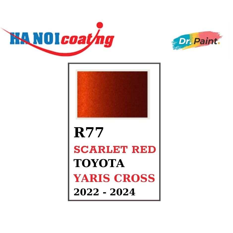 Sơn Xịt Xóa Vết Xước cho xe TOYOTA WIGO Màu ĐỎ code R77 - SCARLET RED chính hãng DR.PAINT