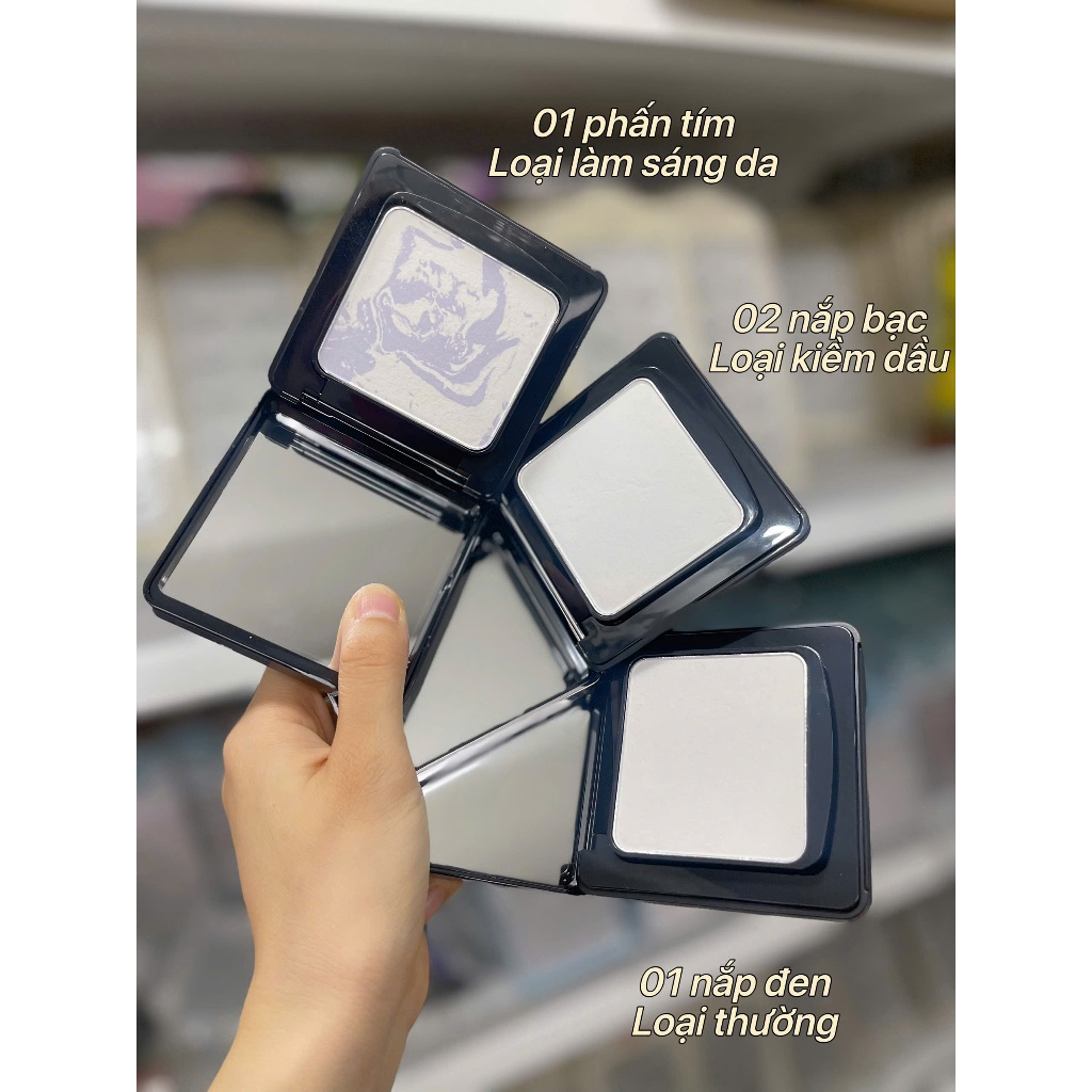 ( Hàng công ty)  Phấn phủ Nén Caslan Black Magnet Soft Mist Powder