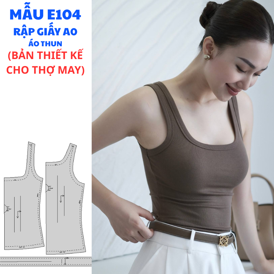 RẬP GIẤY A0 CHO THỢ MAY-ÁO THUN NỮ MÃ E104