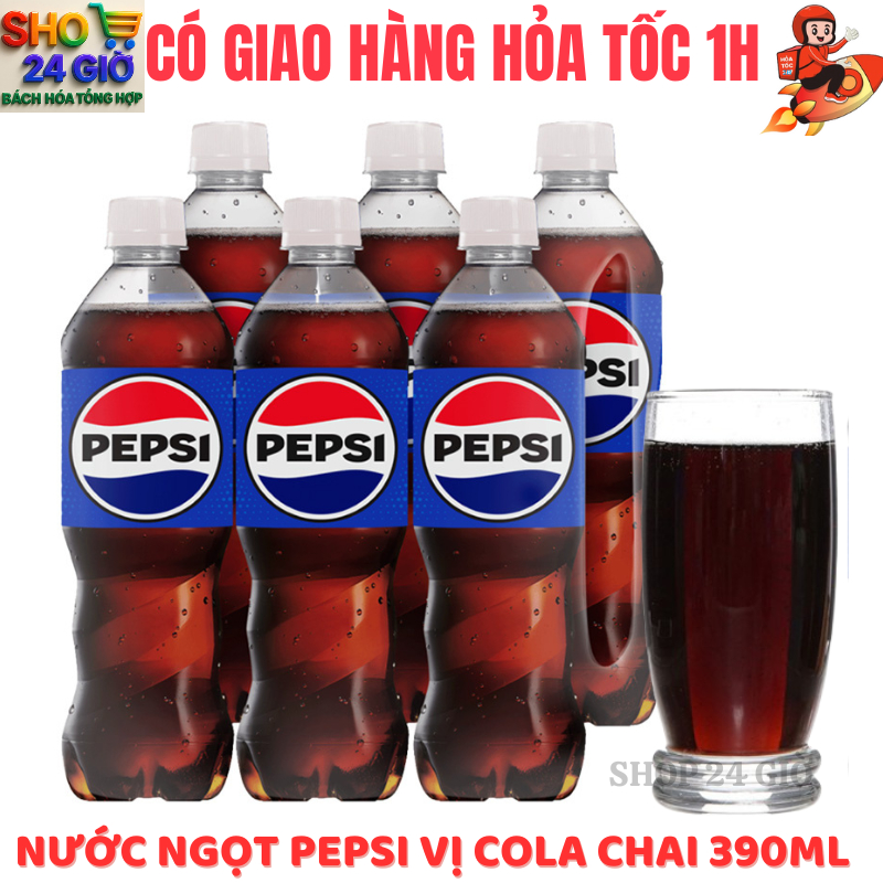 Nước Ngọt Pepsi 1 Lốc 6 Chai 390 Ml