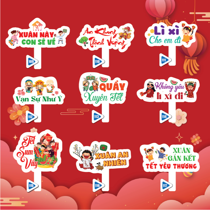 Hashtag cầm tay Chúc mừng năm mới, Year and Party, Happy new year, hashtag tất niên, Chào xuân