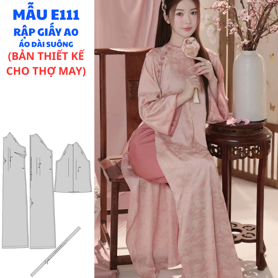 RẬP GIẤY A0 CHO THỢ MAY-ÁO DÀI SUÔNG MÃ E111