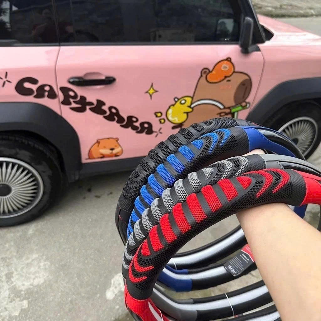 Bọc vô lăng DCUT cho xe ô tô Vinfast VF3, VF5, VF6, VF7, VF8, VF9, VFe34 phong cách thể thao F9