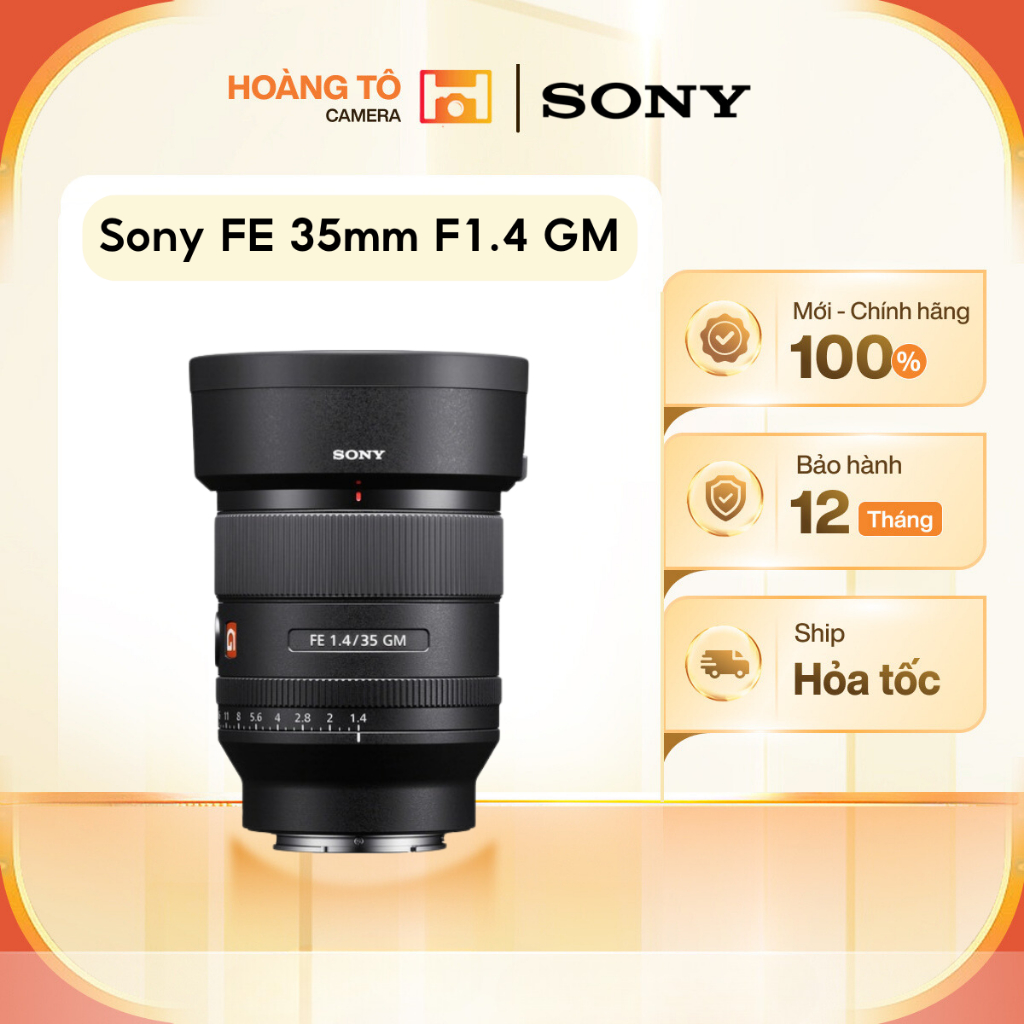 Ống kính Sony FE 35mm F1.4 GM | Mới chính hãng