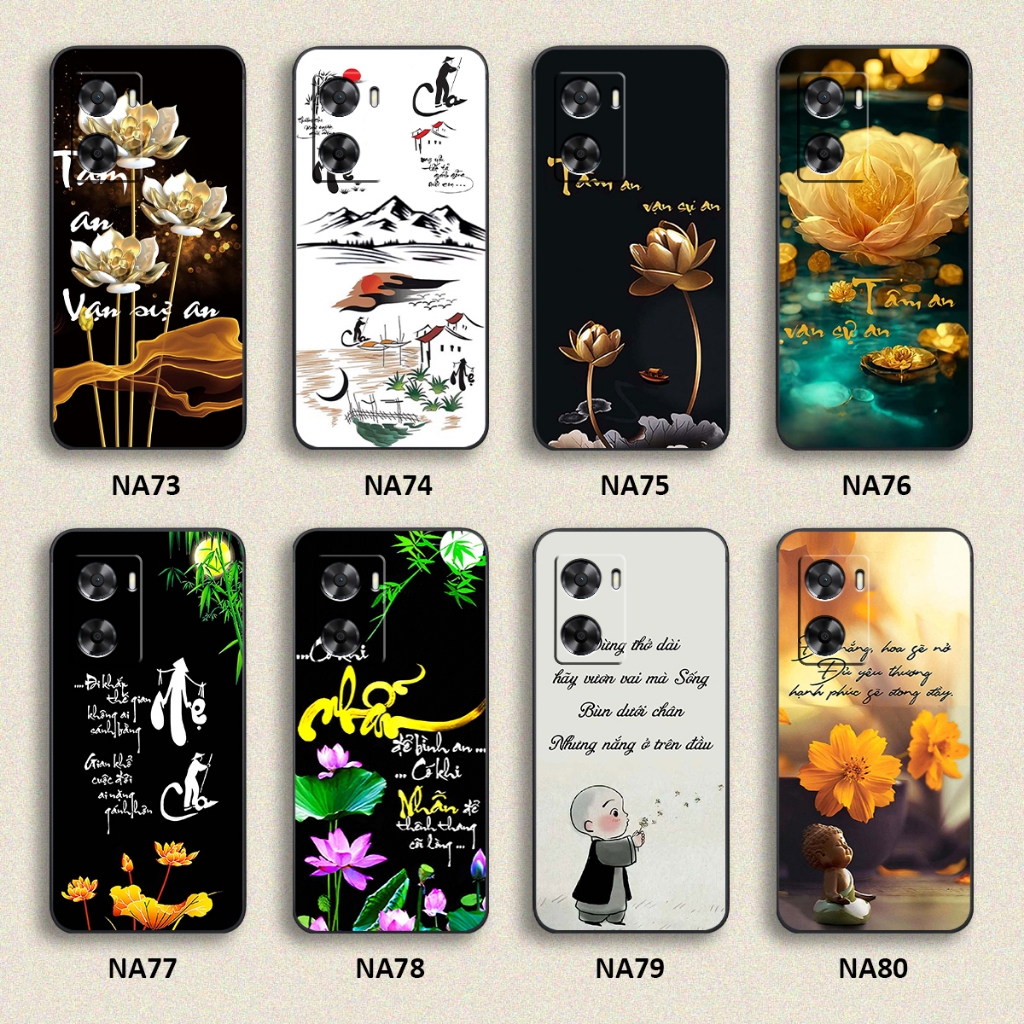 Ốp lưng Oppo A57 4G / A57 2022 / A57 5G / A77 / A77 4G / A77 5G / A77S hình thư pháp,tâm an vạn sự a