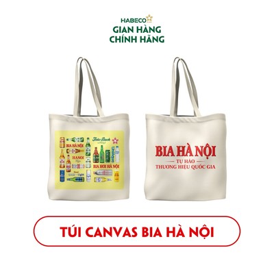 [GIFT] QUÀ TẶNG KHÔNG BÁN - Túi Canvas Bia Hà Nội - HABECO