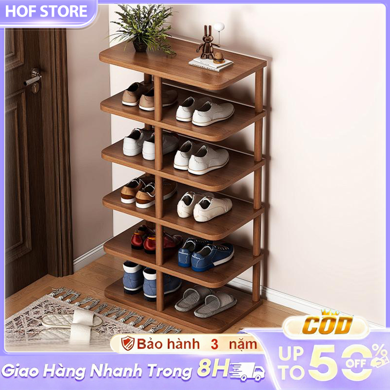 Kệ giày đơn giản nhiều tầng kệ giày ngăn ô phong cách hiện đại tiết kiệm diện tích phù hợp gia đình