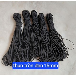 bó10mThun tròn làm dây khuy ,dây cột tóc, làm đồ handmade