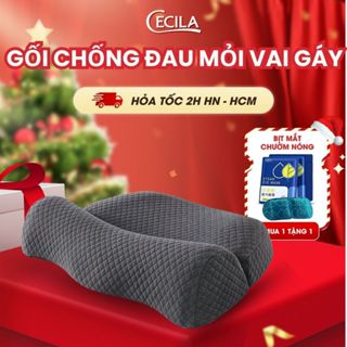 Gối công thái học chống đau mỏi vai gáy Cecila thế hệ mới hỗ trợ giấc ngủ cải thiện cột sống cổ cho người lớn