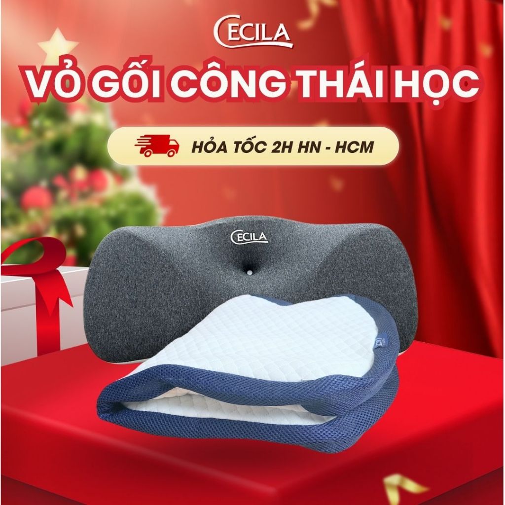 Vỏ gối thay thế của gối công thái học CECILA chất liệu cao cấp