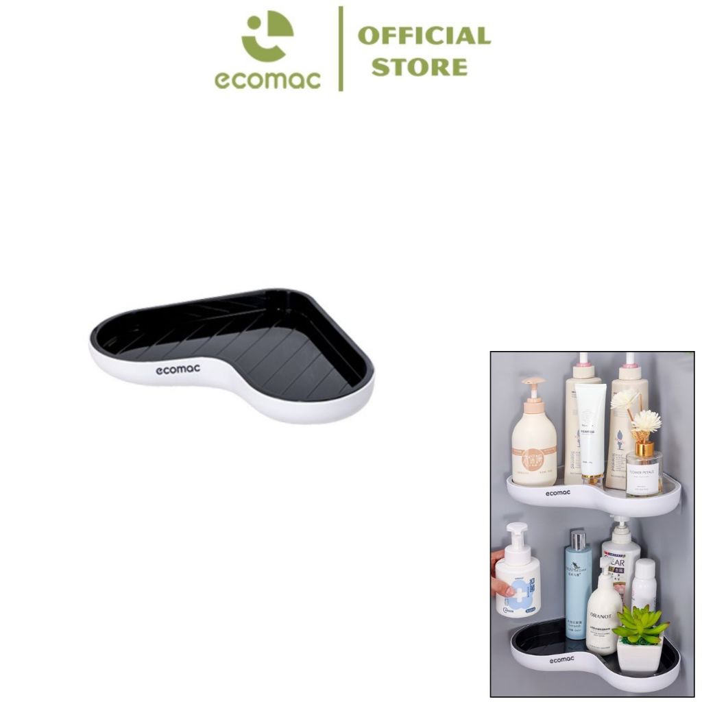Kệ Góc ECOMAC Đa Năng Để Đồ Nhà Tắm, Nhà Bếp Gắn Tường Không Cần Khoan Đục EC24