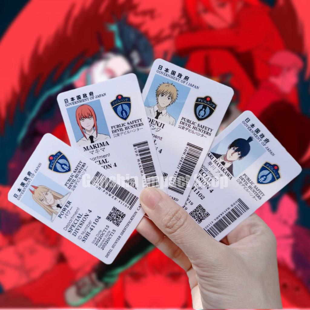 Ảnh card ID anime manga Chainsaw Man