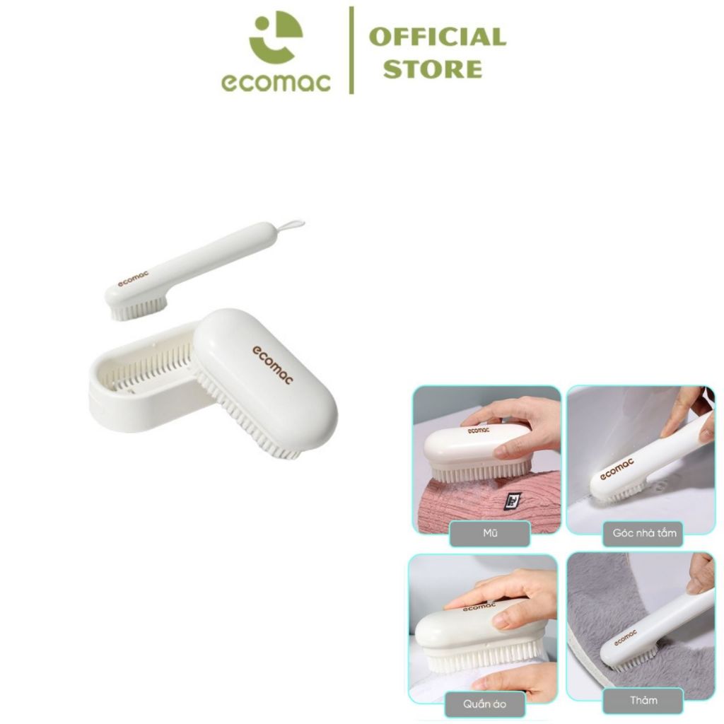 Bàn Chải ECOMAC Lông Mềm Cao Cấp, Chải Giặt, Chải Giày Làm Sạch Đa Năng
