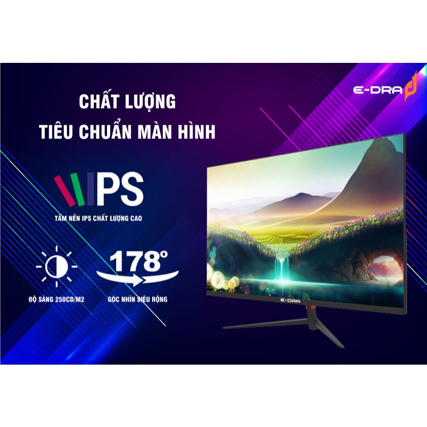 [Hỏa tốc] Màn hình Edra 22-24 inch 100Hz 120hz 144Hz IPS FullHD mỏng nhẹ cực đẹp - Chính hãng | BigBuy360 - bigbuy360.vn