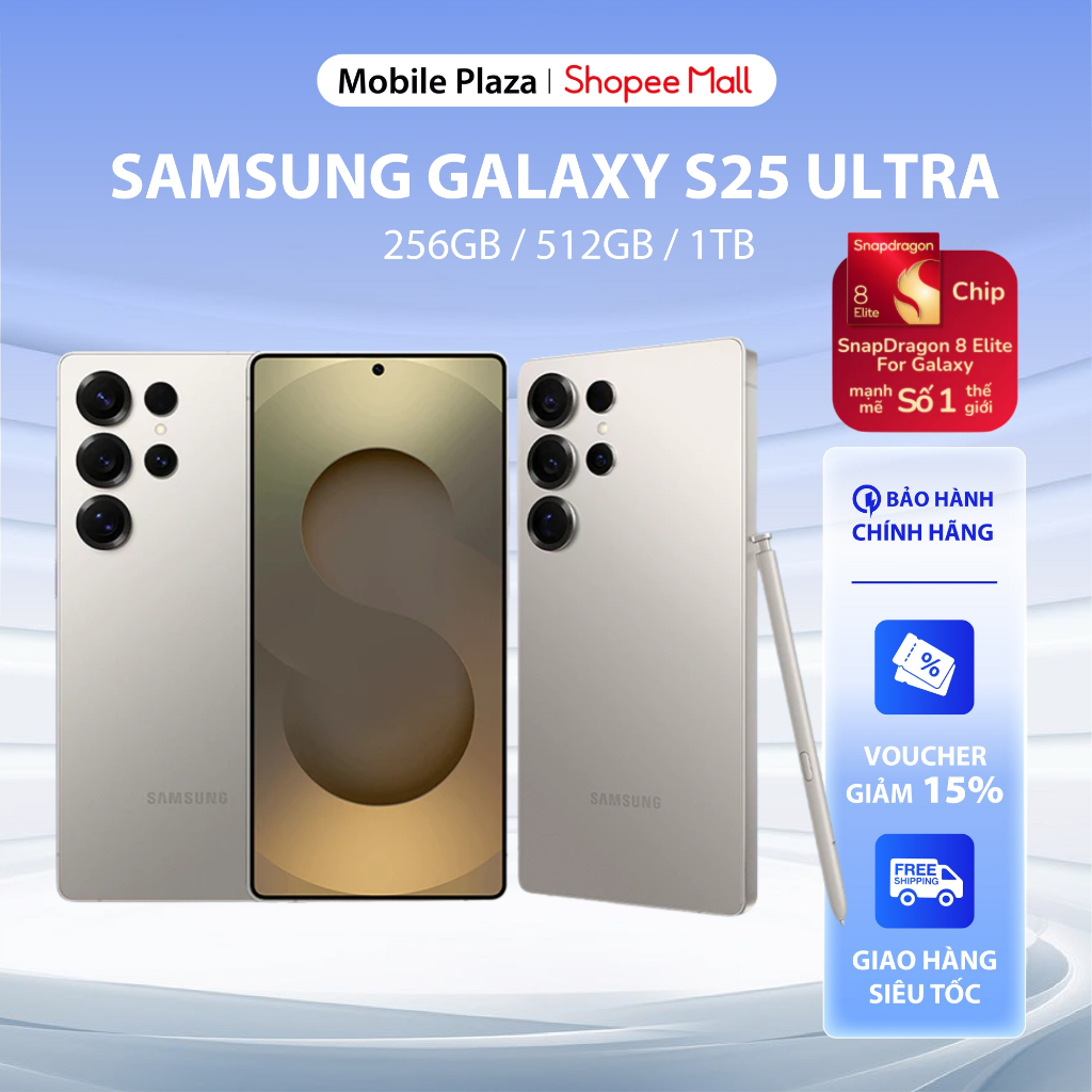 ĐỦ MÀU  - Điện thoại Samsung Galaxy S25 Ultra 12/256/512GB - Bảo hành chính hãng toàn quốc 12 tháng