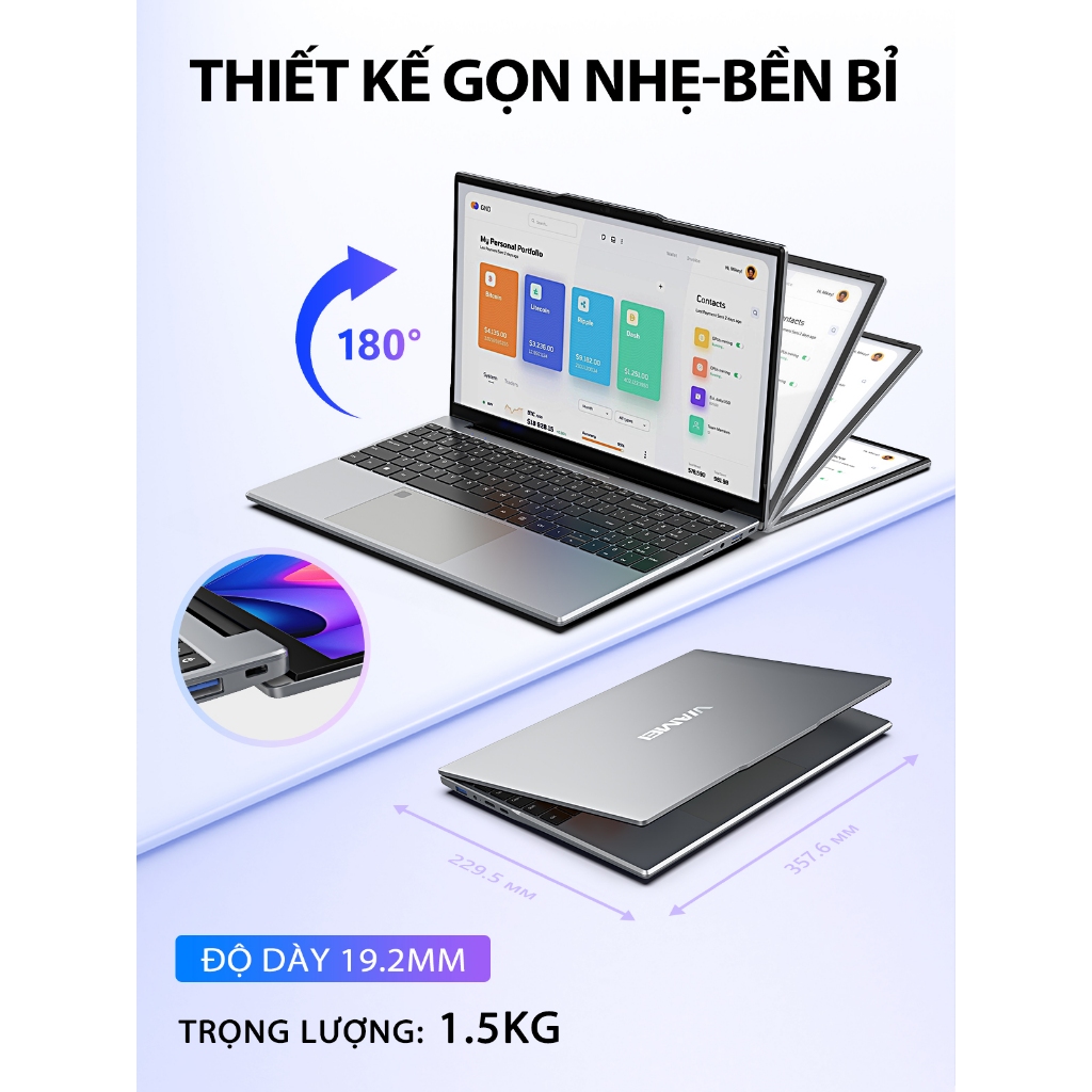 Laptop giá rẻ 15.6inch i5-8250U/ i7-8650U màn hình IPS RAM 16GB SSD 512GB Win 11 bản quyền - AOC bảo hành 2 năm | BigBuy360 - bigbuy360.vn