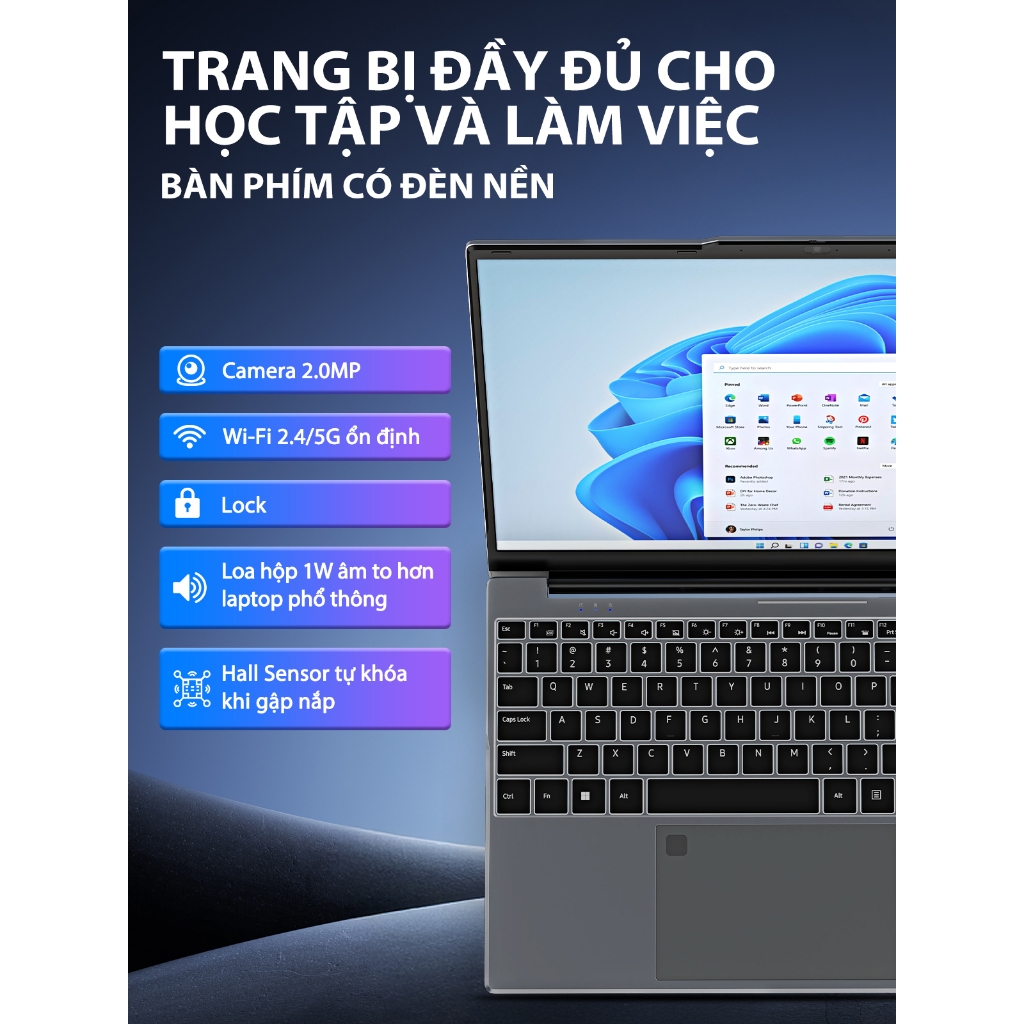 Laptop giá rẻ 15.6inch i5-8250U/ i7-8650U màn hình IPS RAM 16GB SSD 512GB Win 11 bản quyền - AOC bảo hành 2 năm | BigBuy360 - bigbuy360.vn