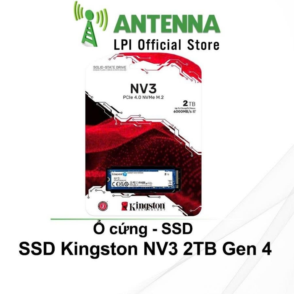 Ổ cứng SSD Kingston NV3 M.2 PCIe Gen 4.0 NVMe 2TB