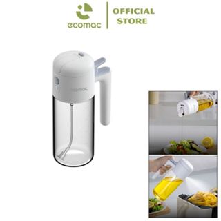  Bình Đựng Dầu Ăn Nước Mắm ECOMAC Kèm Xịt Dầu Dung Tích 500ml Có Nắp Mở Tự Động Cao Cấp EC34 