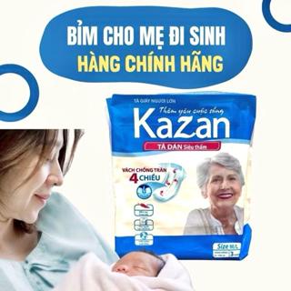 Sét 3  Bỉm đi sinh cho mẹ, bỉm người lớn KAZAN thấm hút tốt
