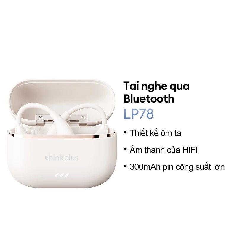Thinkplus Tai nghe không dây LP78 Bluetooth 360° Giảm tiếng ồn thông minh Âm thanh nổi Pin dung lượn