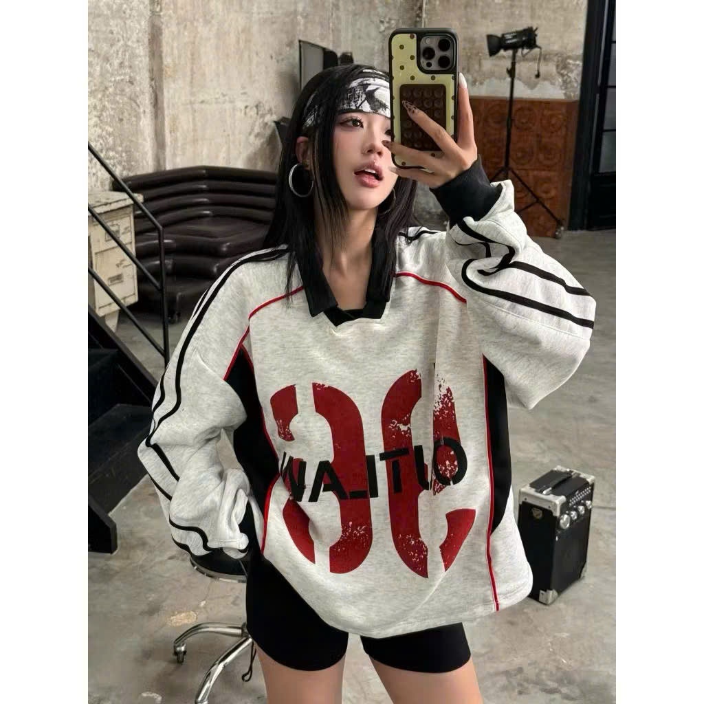 Áo Sweater Polo 96 OutLaw polo Nỉ 2 Da Unisex Nam Nữ- Jejul | BigBuy360 - bigbuy360.vn