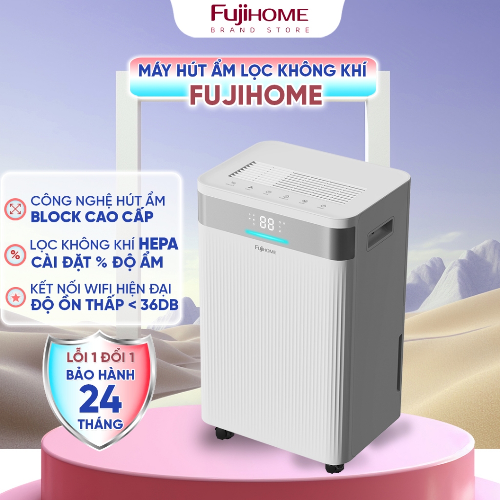 Máy hút ẩm Airplus AP10-1907EE, công suất 10L/ngày, phù hợp phòng 20-30m²