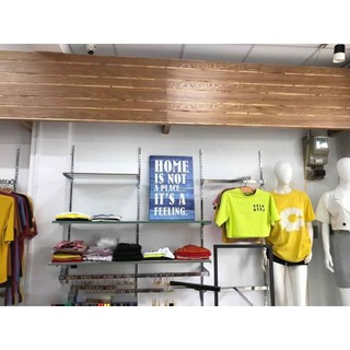 ( Hàng nhập YON )Thanh Ray Gắn Tường kết hợp Tay Đỡ, Kệ Treo Đồ, Chuyên Dụng Cho Kệ Shop & Siêu Thị