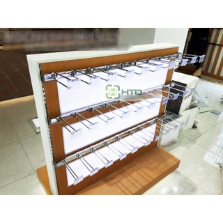 ( Hàng nhập YON )Thanh Ray Gắn Tường kết hợp Tay Đỡ, Kệ Treo Đồ, Chuyên Dụng Cho Kệ Shop & Siêu Thị