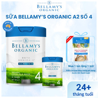 Sữa Bellamy Organic A2 Số 4 ,cho Bé Trên 2 Tuổi – Phát triển trí não Hỗ Trợ Hệ Tiêu Hóa 800g - BELLAMY'S ORGANIC 