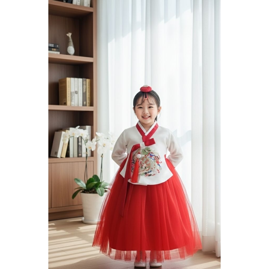 váy hanbok xinh cho bé