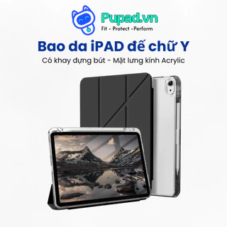 Bao Da iPad PUPAD | Chân Đế Chữ Y, Có Khay Đựng Bút Cho Gen 10/11 Air 4/5/6/7 - Pro 11 - P03
