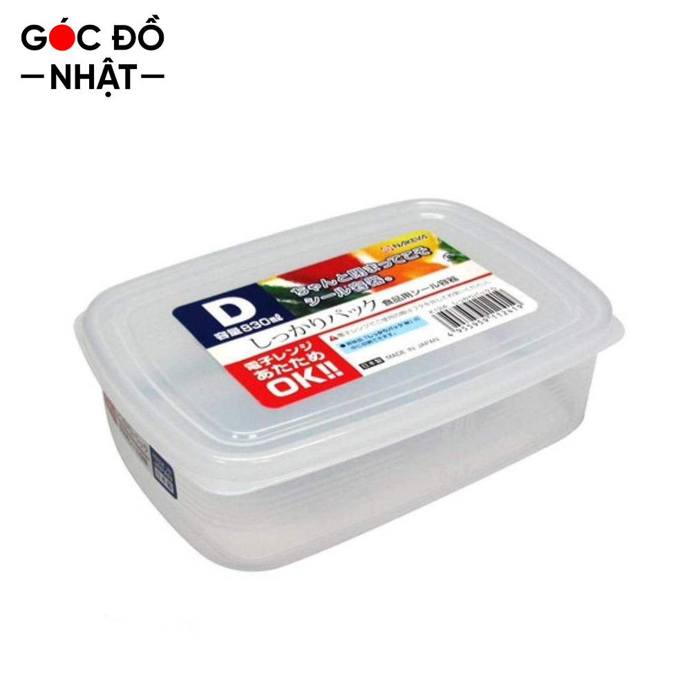 Hộp đựng thực phẩm chữ nhật NAKAYA 830ml nội địa Nhật Bản