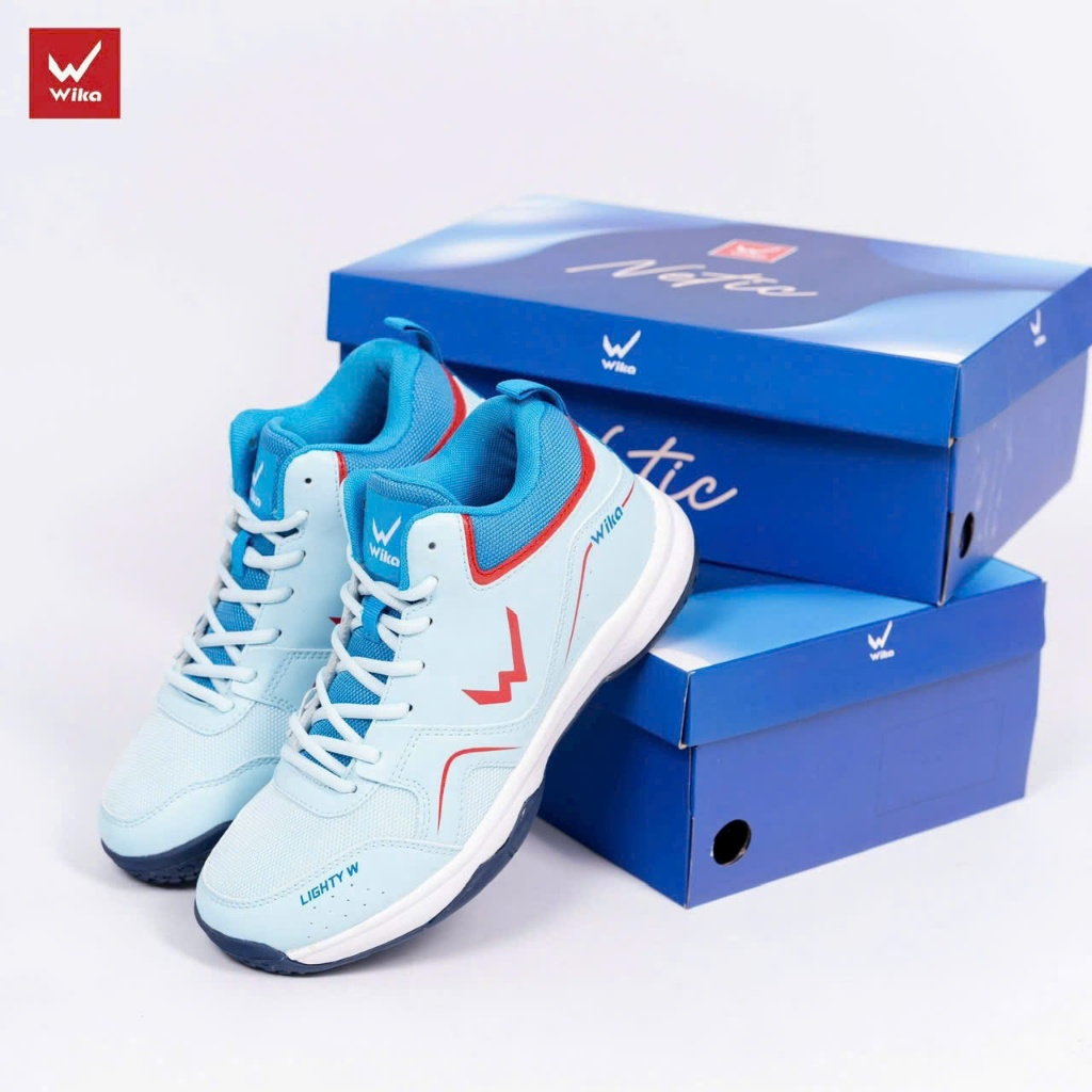 Giày bóng chuyền giày thể thao Wika Netic CỔ CAO New Chính Hãng Cao cấp Bộ đế 3 lớp