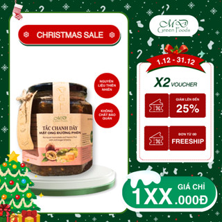   HOẢ TỐC  Tắc Chanh Dây Mật Ong Đường Phèn MD Green Foods 500gr - Nguyên Liệu Thiên Nhiên Hỗ Trợ Giảm Ho Tiêu Hoá Tốt 