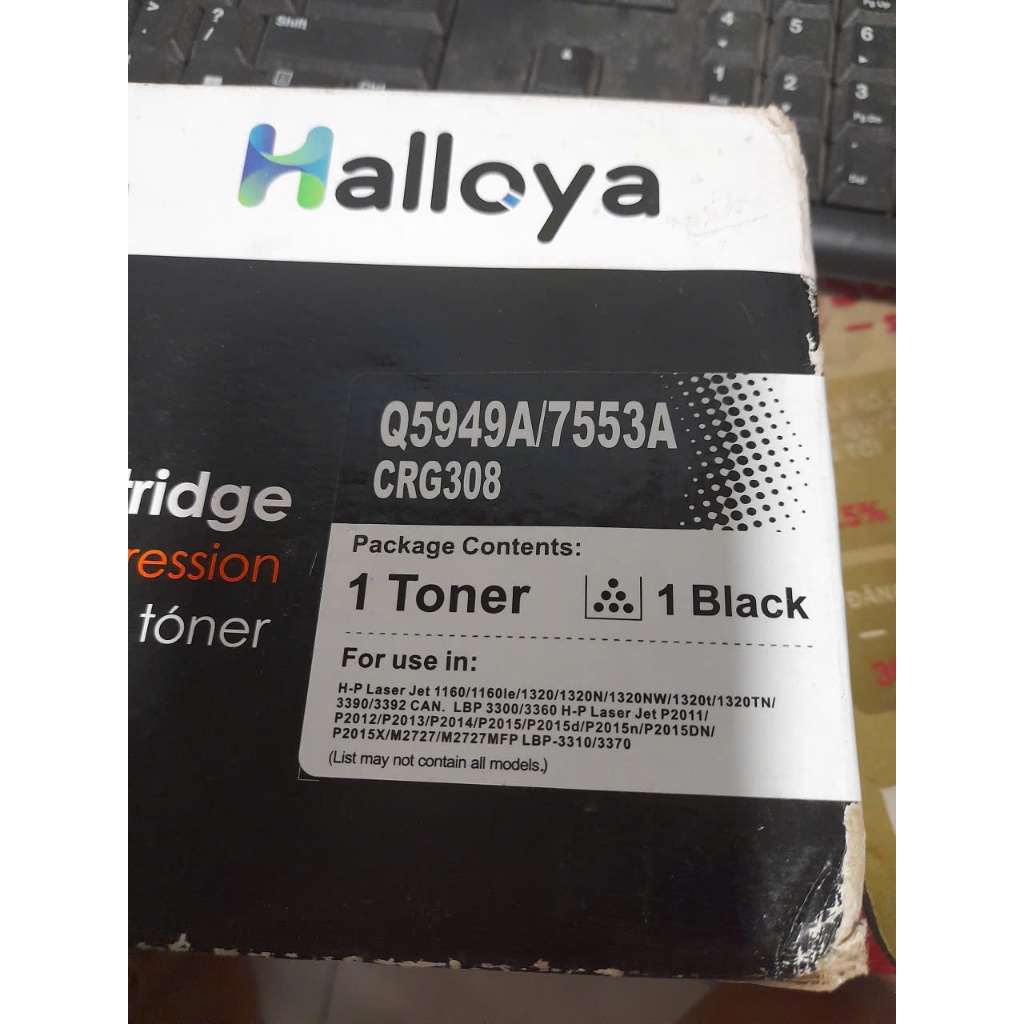 Hộp Mực 49A, 53A mực máy in HP 1160, 1160LE, 1320, 1320N, 1320NW, 1320T, 1320TN, 3390, 3392, CANON 3