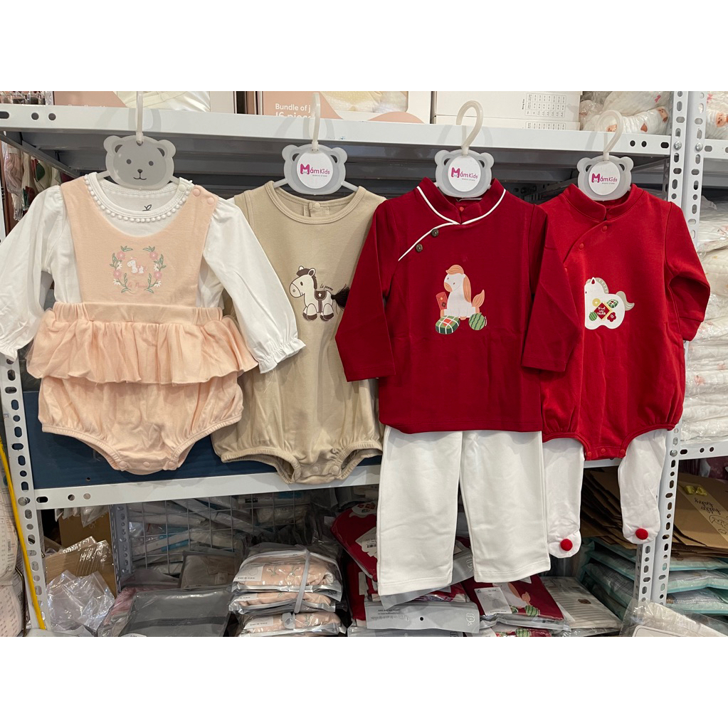 [ Nous xmas 2024 ] Bộ body dài không tất cho bé từ sơ sinh (bst xmas noel)