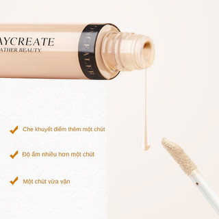 Kem Nền Maycreate Che Khuyết Điểm Mịn Màng Tự Nhiên 5ML, Che Khuyết Điểm Phủ Mụn Thâm Quần Mắt