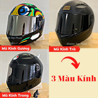 Nón bảo hiểm Top Phượt Fullface A.G.U Tem Sói Đỏ