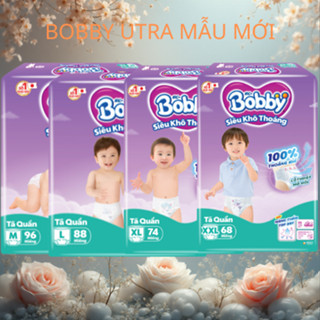 Bỉm Tã quần Bobby Ultra M96/L88/XL76/Xxl70
