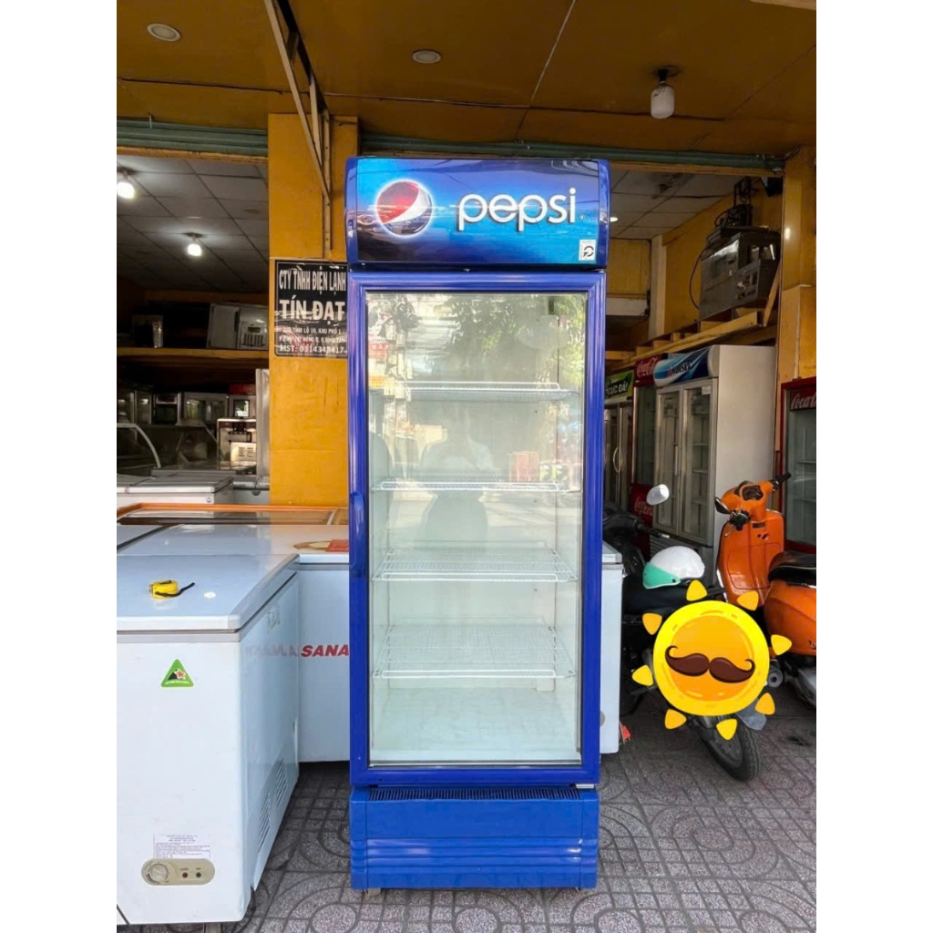 Thanh lý tủ mát sanden intercool ( pepsi)-700l – hàng nhập khẩu thái lan-mới 90%