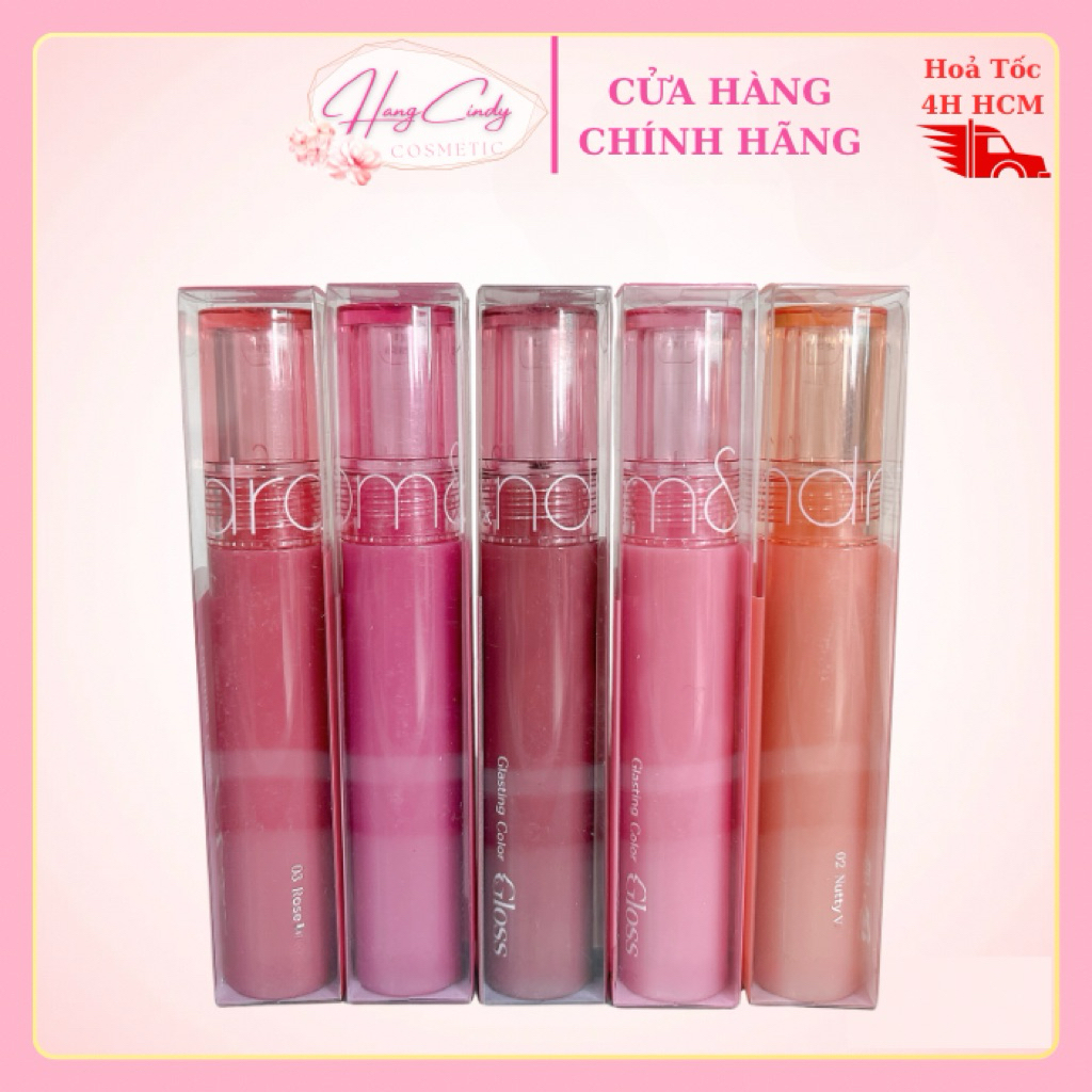Son Bóng Romand Glasting Color Gloss 08 Cherry Up Đỏ Cherry 4g CHÍNH HÃNG