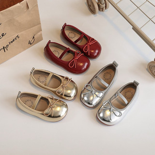  Giày Búp Bê  - Giày Bệt Cho Bé Da PU Đính Nơ Quai Chun Siêu Êm Mềm Siêu Nhẹ Cho Bé Gái Điệu Đà Tiểu Thư Nữ Tính Nổi Bật 