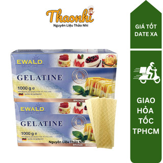 (Lẻ 100g) Lá Gelatine Ewald