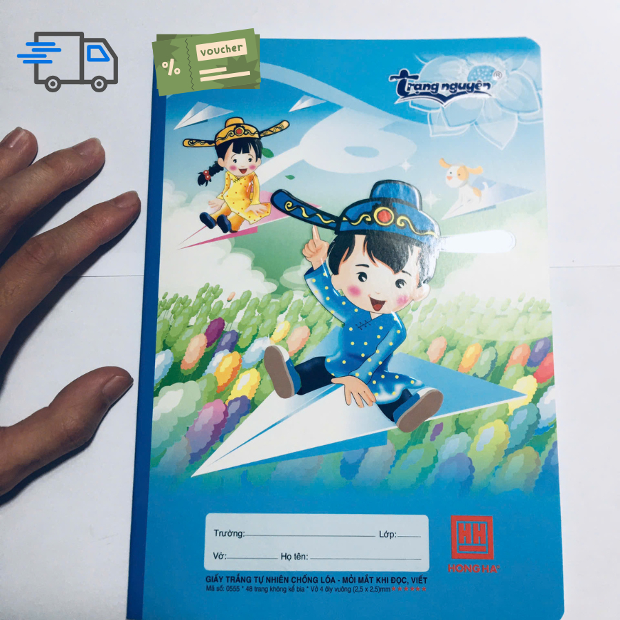 Vở Trạng Nguyên 4 ô ly Hồng Hà cao cấp lốc 5 cuốn/10 cuốn