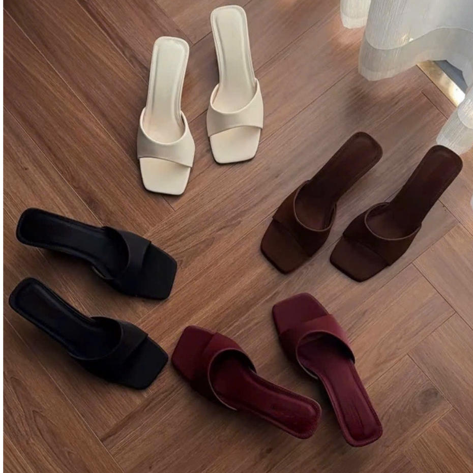 Guốc nữ đế xuồng quai cong E80 fulbox - HACHI SHOES