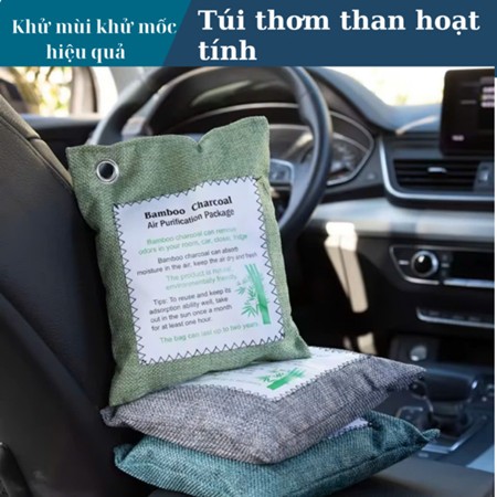 Túi than hoạt tính hút mùi, khử mùi ô tô, nấm mốc, kháng khuẩn, lọc không khí hiệu quả, lọc không khí đến hơn 2 năm