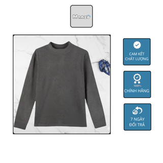  Áo Giữ Nhiệt Nam Cổ Tròn Manzo Fashion chất lông thỏ thun cao cổ co giãn lót nỉ 